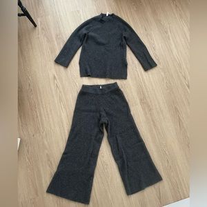 Cashmere Leisure Rib-Knit Set